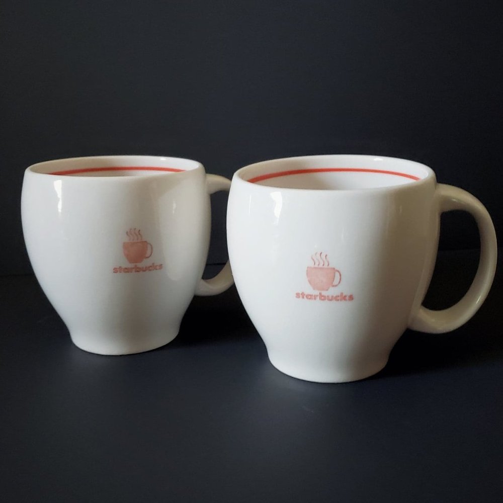 Starbucks | Set of 2 Abbey II Steaming Coffee Mugs